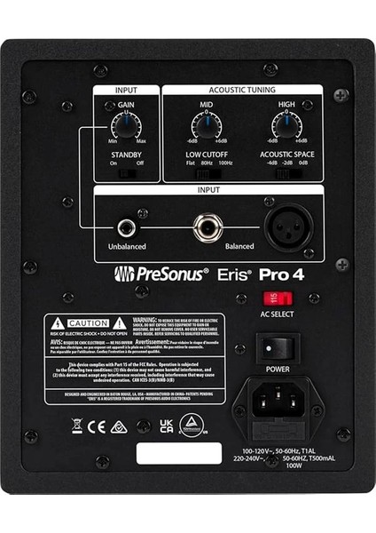Eris Pro 4 | 2-Yollu, Biamp, Aktif, 4.5" Coaxial Stüdyo Monitör modelleri