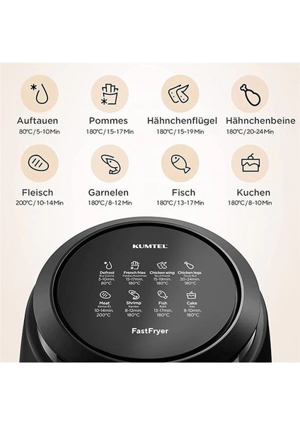 Air Fryer Yağsız Fritöz Haf-01, Siyah fiyatları