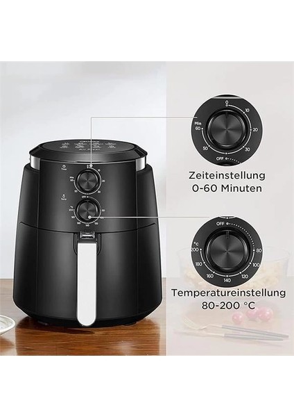 Air Fryer Yağsız Fritöz Haf-01, Siyah modelleri