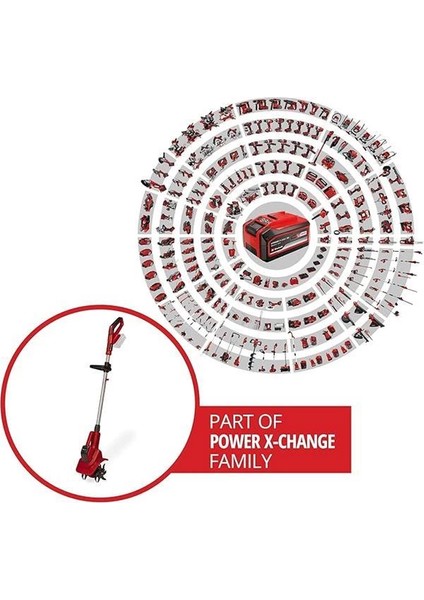 Akülü Toprak Çapa Makinesi Ge-Cr 18/20 Li E-Solo Power X-Change (Li-Ion, Elektronik Hız fiyatları