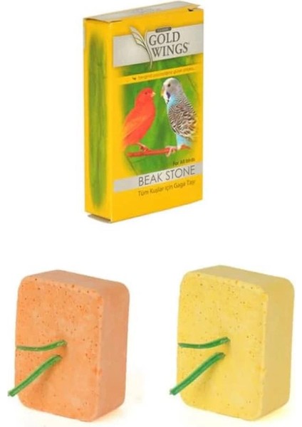 Kuşlar Için Enerji Blok Portakallı, Muzlu ve Gaga Taşı Seti