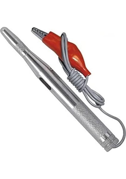 W 2605, Oto Elektrik Kontrol Kalemi, Metal Gövdeli, 6/24V, Gri, Kırmızı