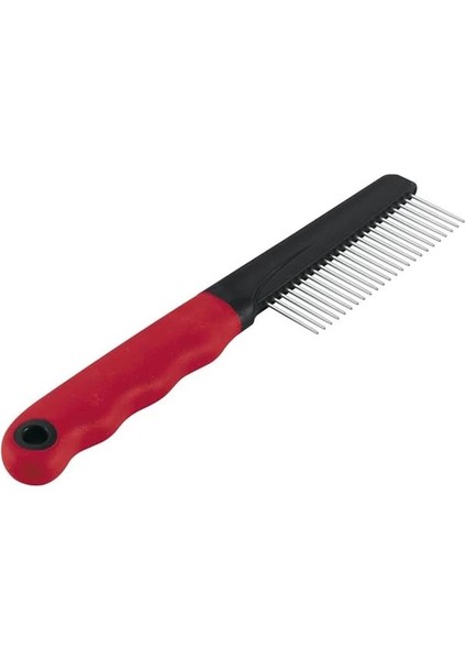 Gro 5862 Kedi-Köpek Çelik Tarak 17 x 3 Cm, Red, Wide Long