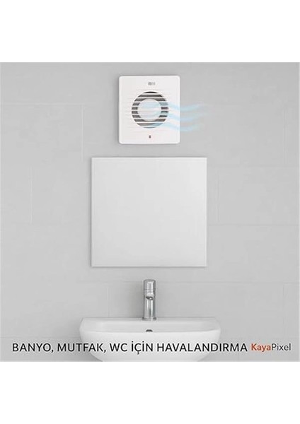 Horoz 10 cm (100’LÜK) Aspiratör Fan – 100 M³/h Debi | Banyo, Mutfak ve Wc Için Havalandırma |