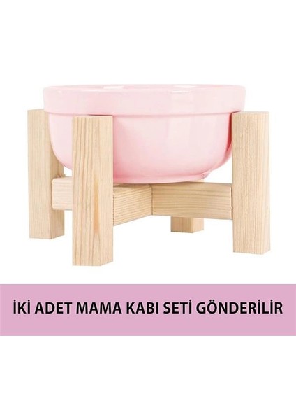 Mama Kabı, Ahşap Kedi Mama Kabı, (Iki Adet), Kedi Mama Su Kabı, Ahşap modelleri