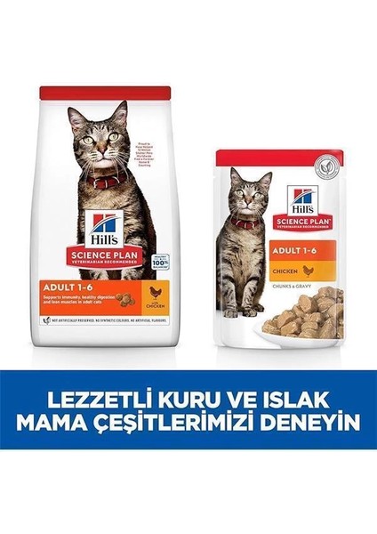 Hill's Scıence Plan Yetişkin Tavuklu Kedi Maması 3 kg