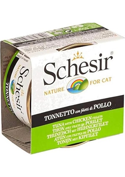 Yetişkin Kedi Konservesi 85 gr Ton Balıklı + Tavuk Etli