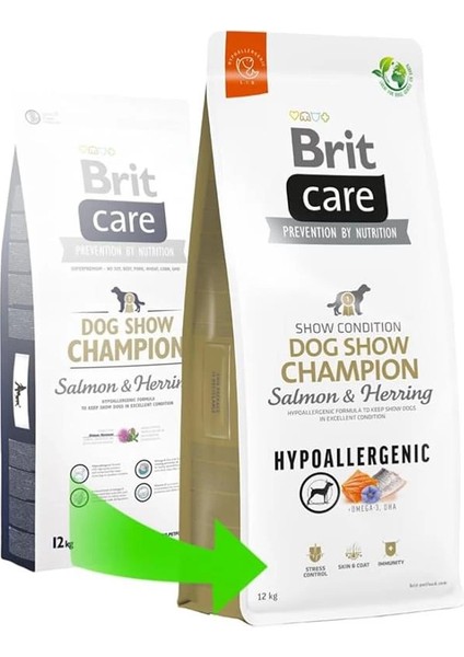 Dog Show Champion, Yarışma Köpekleri Kondisyonu Için, Hipoalerjenik, Somon Balıklı ve fiyatları