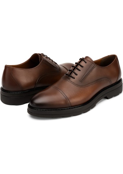 GR0400 Hakiki Deri Italyan Tarz Eva Yüksek Taban Koku Yapmaz Koyu Kahve Spor Klasik Ayakkabı fırsatları