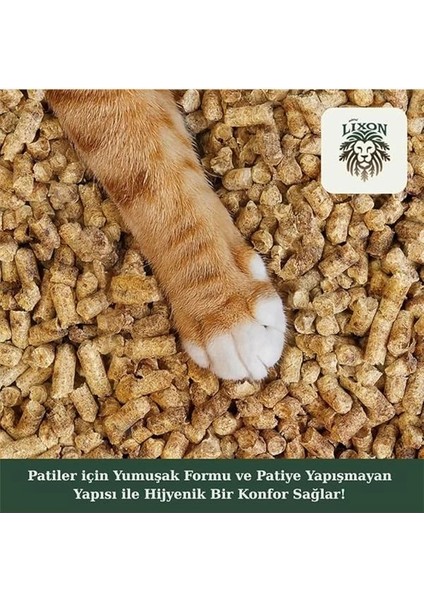 Doğal Çam Peleti Kedi Kumu 5 kg (10L) Yavru/yetişkin Kediler ve Kemirgen Hayvanlar