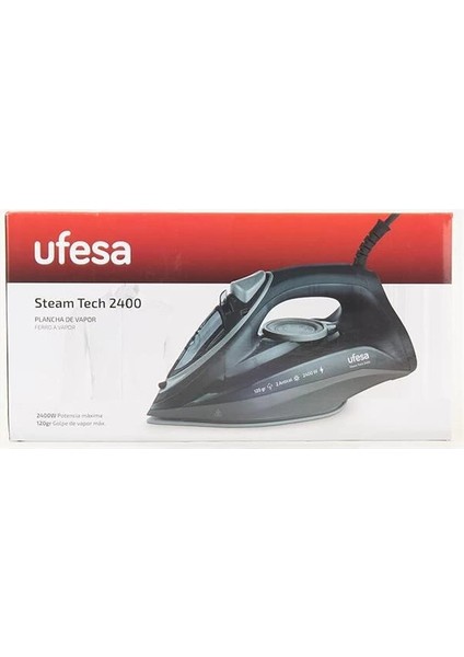 Steam Tech 2400 2400 W Buharlı Ütü, Maksimum 120 G ve 0-30 G/dk. Sürekli Buhar Püskürtme