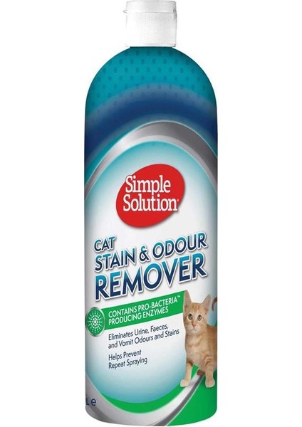 Simple Solution Kediler Için Leke ve Koku Giderici 1 Litre
