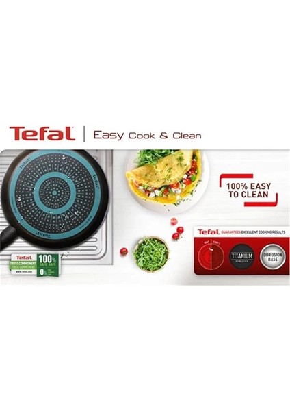 Titanyum 1x Simplecook 28 cm Difüzyon Tabanlı Wok Tava - 2100118533