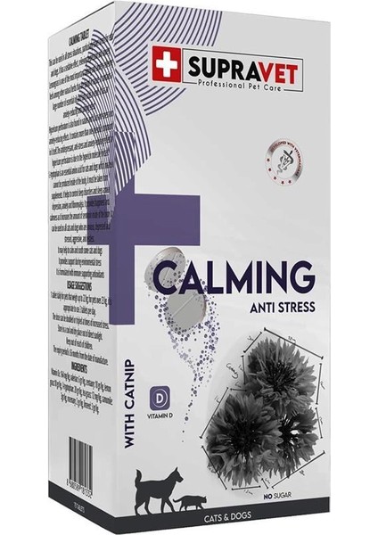 Kedi ve Köpekler Için Sakinleştirici Calming Tablet + Vitamin D (75 Tablet) fiyatları