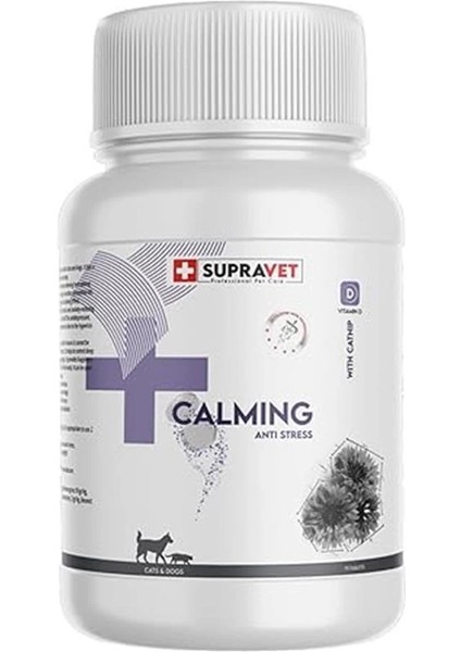 Kedi ve Köpekler Için Sakinleştirici Calming Tablet + Vitamin D (75 Tablet) indirimleri