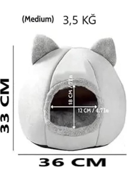 Bal Kabağı Tasarımlı Kedi Evi Yumuşak Kedi Yatağı Derin Uyku ve Kış Evi Çıkartılabilir Minder fırsatları