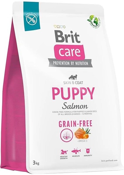 Care Skin & Coat, Deri ve Tüy Hassasiyeti Olan Yavru Köpekler Için, Tahılsız, Somon Balıklı