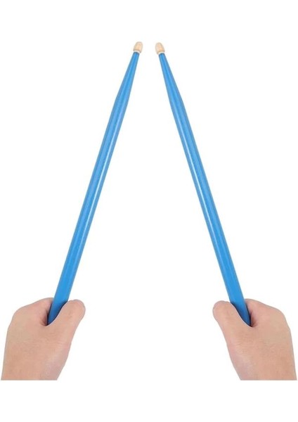 Baget Mavi - Davul - Bateri Bageti Drumsticks 5A Pürüzsüz Yüzey
