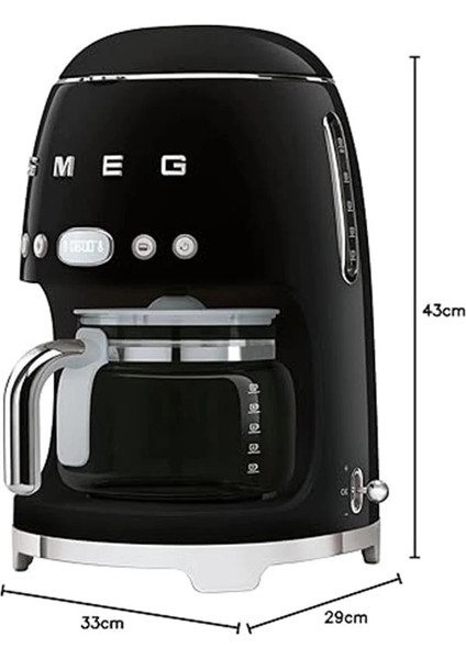 DCF02BLEU Filtre Kahve Makinesi, Siyah fırsatları