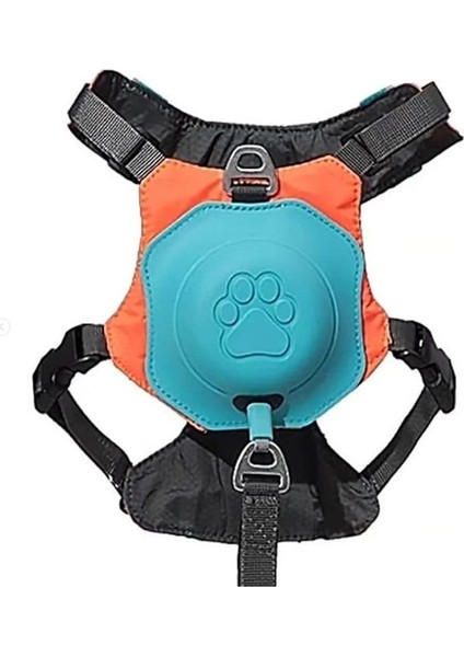 Köpek Tasması Gövdelik ve Göğüslük Otomatik Toplama Rahat ve Konforlu Yürüyüş Tasma (M)