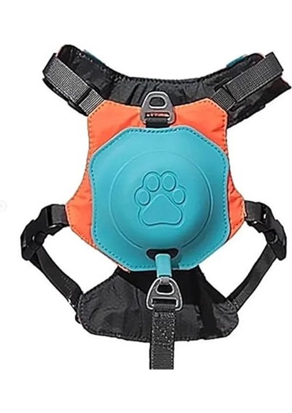 Köpek Tasması Gövdelik ve Göğüslük Otomatik Toplama Rahat ve Konforlu Yürüyüş Tasma (M)