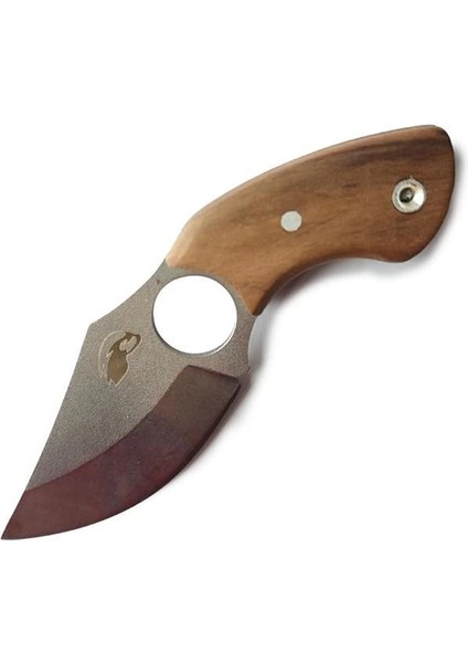 Eye Of Skadi Taktik Kolye Bıçak 14,5 Cm, Köpekbalığı Desenli Kılıf, Dayanıklı Kamp