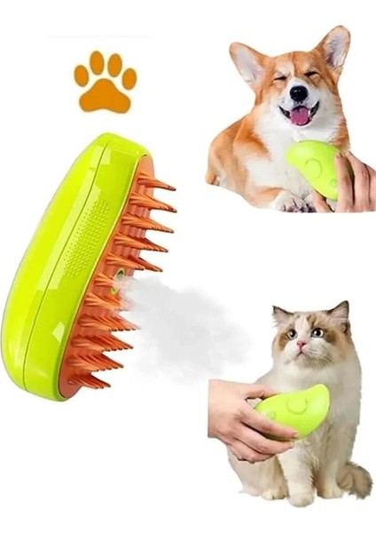 Buharlı Kedi & Köpek Yıkama Fırçası Tarağı Yumuşak Silikon