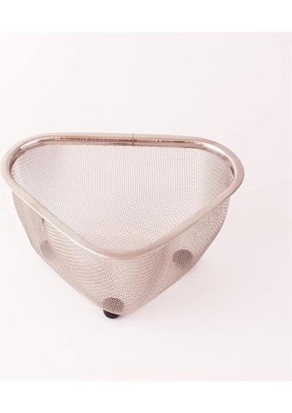 Paslanmaz Çelik Ayaklı Lavabo Çöp Süzgeci 18X13X10 cm | Paslanmaz Çelik Ayaklı Lavabo Çöp