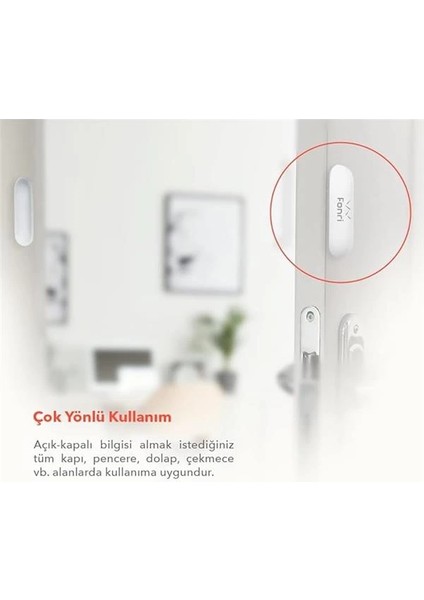 Akıllı Kablosuz Kapı Pencere Sensörü ve Iç Ortam Nem-Isı Ölçer-Siren, Wifi, Uzaktan Takip, 2