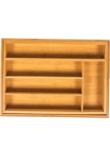 7 Bölmeli Bambu Kaşıklık Antibakteriel Çekmece Içi Düzenleyici Organizer indirimleri