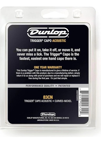 Dunlop 83CN Trigger Akustik Gitar Kaposu modelleri