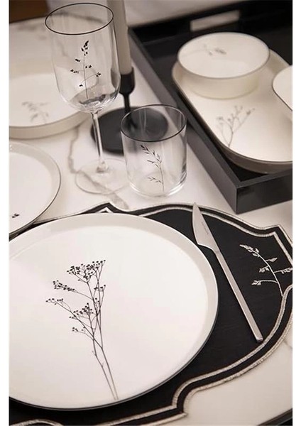 Bone V-Form 27 Parça Yemek Takımı Angelica