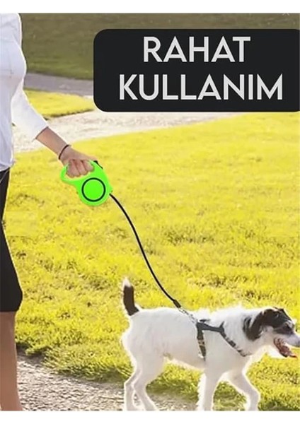 Makaralı Otomatik Köpek Tasması (5 Metre) (Kırmızı) modelleri