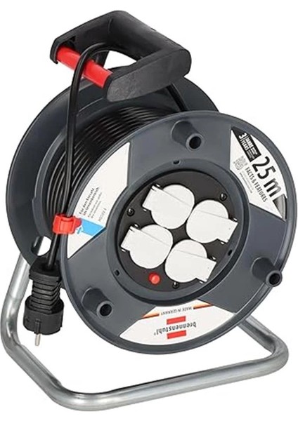 Garant E Kablo Makarası (25 M Kablo, Siyah, Özel Plastikten, Iç Mekanda Kullanım Için indirimleri