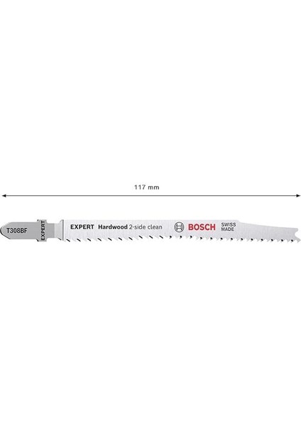 Professional 3x Expert ‘hardwood 2-Side Clean’ T 308 Bf Dekupaj Testere Bıçakları (Plastik modelleri