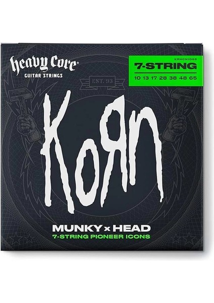 KRHCN1065-7 Korn Heavy Core Takım Elektro Gitar Teli (10/65-7/s)