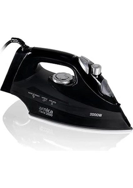 Flora 2000 Seramik Ütü Siyah Gümüş