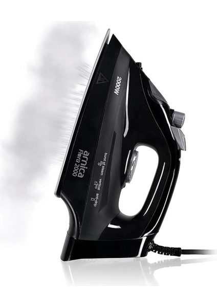 Flora 2000 Seramik Ütü Siyah Gümüş