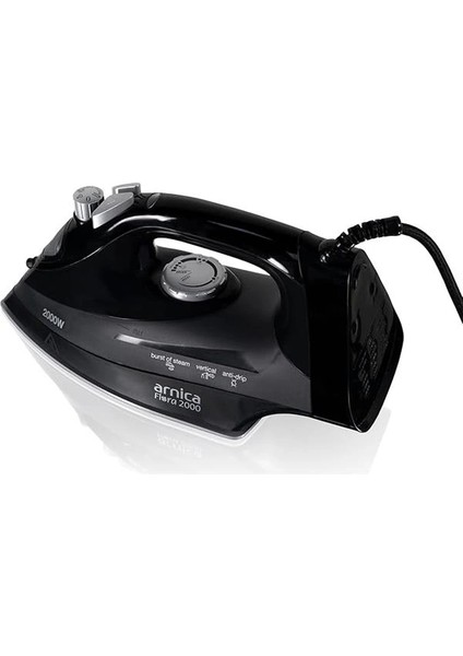 Flora 2000 Seramik Ütü Siyah Gümüş