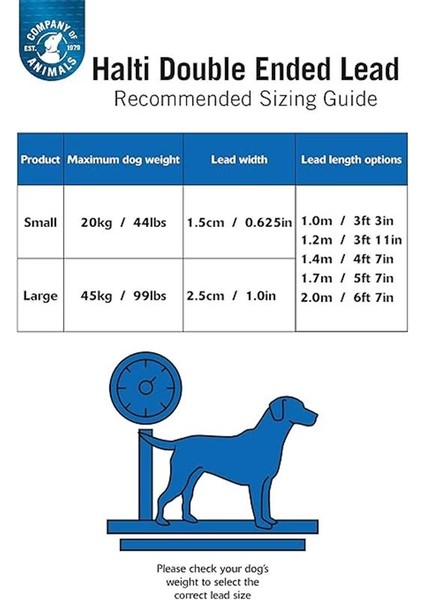 Halti Çift Uçlu Köpek Gezdirme Kayışı, L Boy, Mor, 2 M