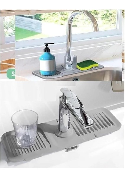 Orret Home Musluk Matı, Eviye Matı,elastik Musluk Matı Su Tutucu Düzenleyici Kaydırmaz Taban