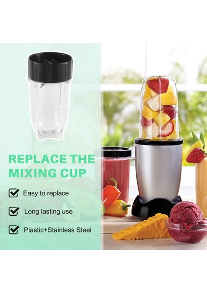 Yedek Çapraz Blade + 16 Oz Fincan Sihirli Mermi Için Set, 250W MB1001 Blender ile Uyumlu Yedek Parçalar (Yurt Dışından) indirimleri