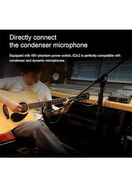 Topping Professional E2X2 | White Yüksek Kalite Usb-C Ses Kartı: 2-Giriş/2-Çıkış 24BIT/192KHZ fırsatları