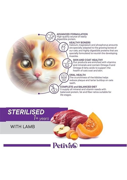 Kısırlaştırılmış Yetişkin Kediler Için Kuzu Etli Kuru Kedi Maması (1.5 Kg, Kuzu) fırsatları