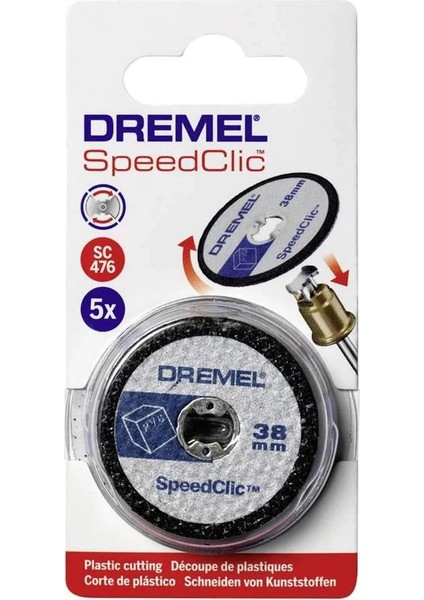 38 mm Plastik Kesme Diski 5 Adet Speedclick modelleri