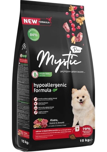 Az Tahıllı Yetişkin Mini Irk Köpek Maması Kuzu Etli 15 kg