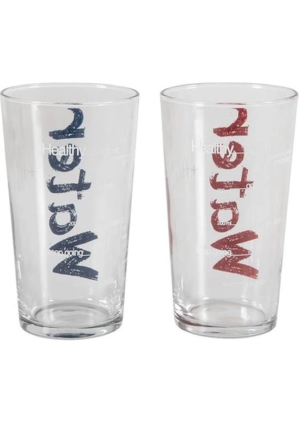 Water Bardak 570 ml 2'li Set Mavi & Kırmızı fiyatları