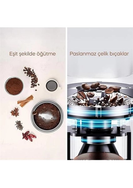 Scm 2982 - Kahve ve Baharat Öğütücü, Elektrikli Kahve ve Baharat Değirmeni
