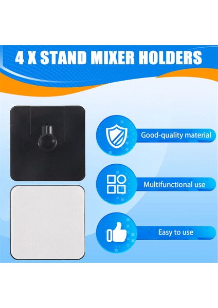 Stand Mixer Ek Tutucuları, 4 Paket Food Mixer Aksesuar Kancaları Kitchenaid Tüm Stand Mikser Eki (Yurt Dışından) fırsatları