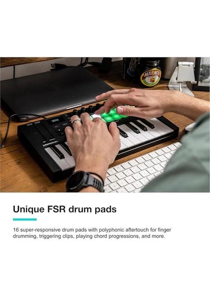 Launchkey Mini 25 [mk4] — Taşınabilir 25 Mini Tuşlu, Usb, Mıdı Klavye Kontrolörü, Daw fırsatları